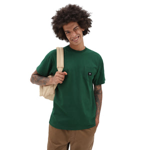Vans Woven Patch Pocket T-Shirt - Green - T-Shirt