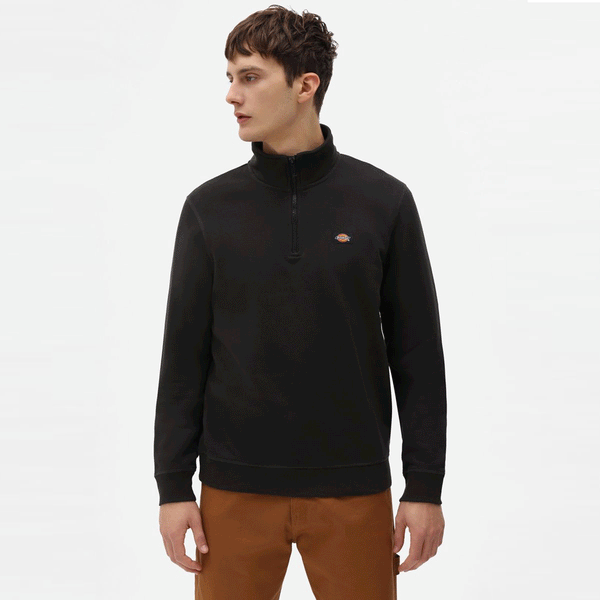 Dickies Oakport Quarter Zip Black