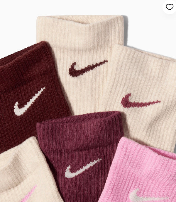 Nike Everyday Elevated Crew Socks (6 Pairs) -גרביים