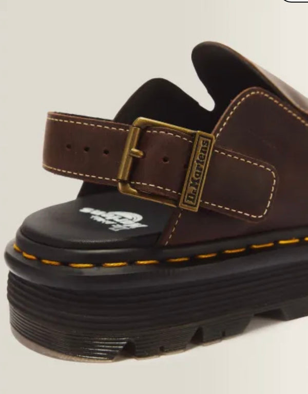 Dr. Martens ZebZag Mule Dark Brown כפכפי ד"ר מרטינס יוניסקס