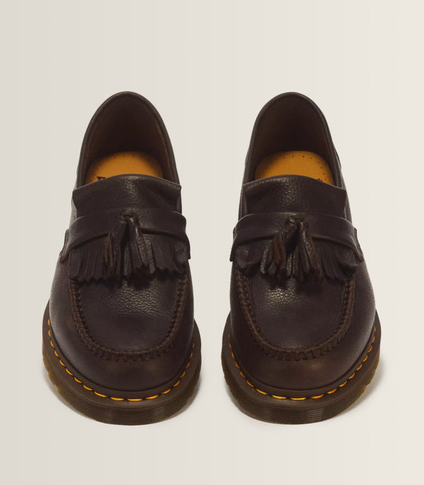 Dr Martens-ADRIAN YELLOW STITCH AMBASSADOR LEATHER LOAFERS