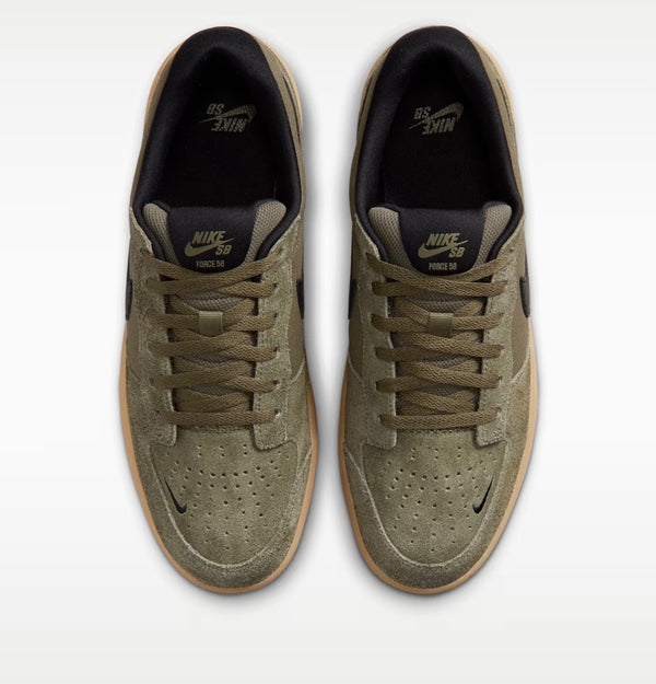 Nike SB Force 58 Medium Olive Gum Light Brown PREORDER