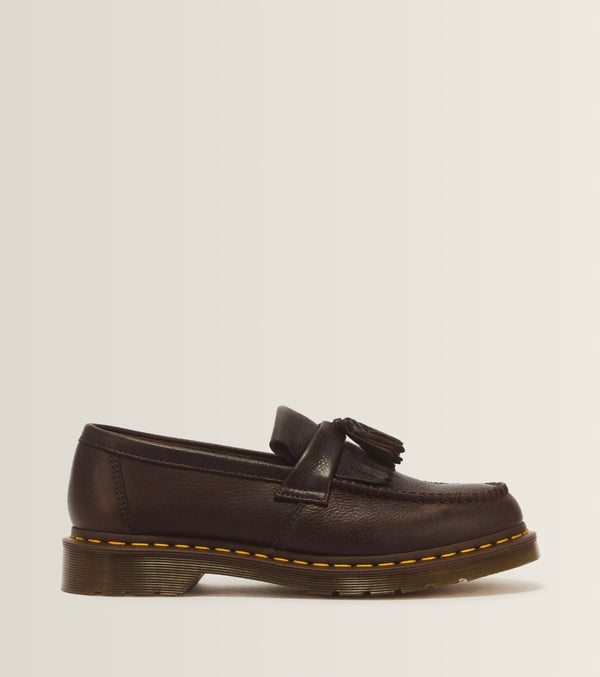 Dr Martens-ADRIAN YELLOW STITCH AMBASSADOR LEATHER LOAFERS