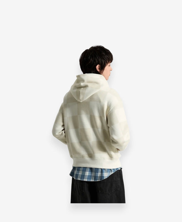 VANS TONAL CHECK STRETCH LOGO PULLOVER WHITE\CREAM