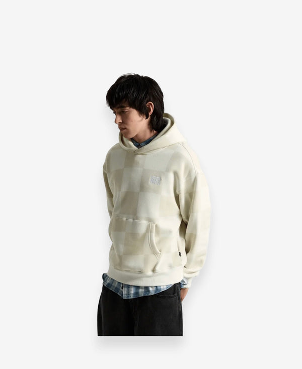 VANS TONAL CHECK STRETCH LOGO PULLOVER WHITE\CREAM