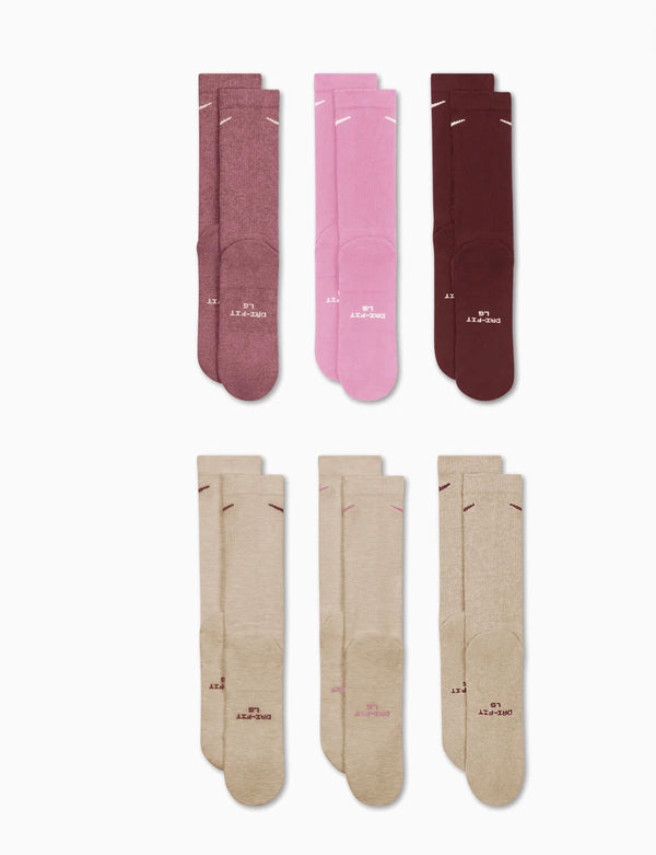 Nike Everyday Elevated Crew Socks (6 Pairs) -גרביים
