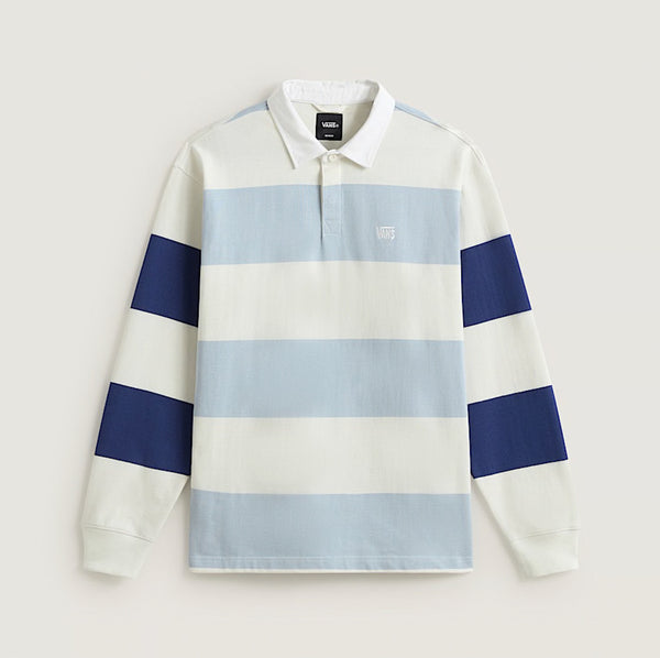 Vans 2-Tone Stripe Ward Rugby Knit Men's Long Sleeve Shirt