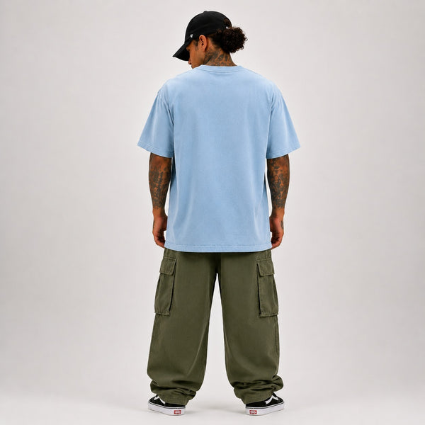 LIGHTWAVE Destroyed Bomb Tee - Light Blue