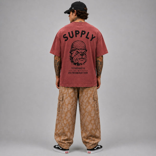 SUPPLY Bulldog Tee - Crimson Red