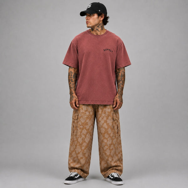 SUPPLY Bulldog Tee - Crimson Red
