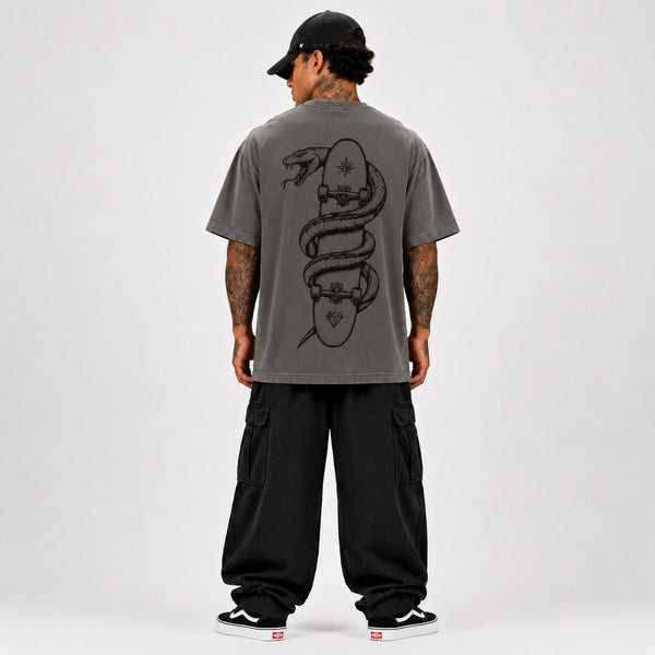 SUPPLY Cobra Tee - Pepperאפור בהיר יותר