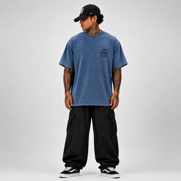 SUPPLY Worldwide Tee - Vintage Blue