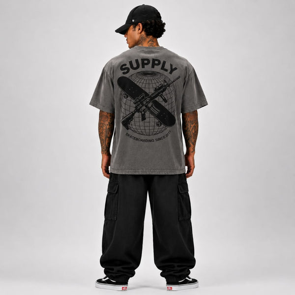 SUPPLY Worldwide Tee - Vintage Grey