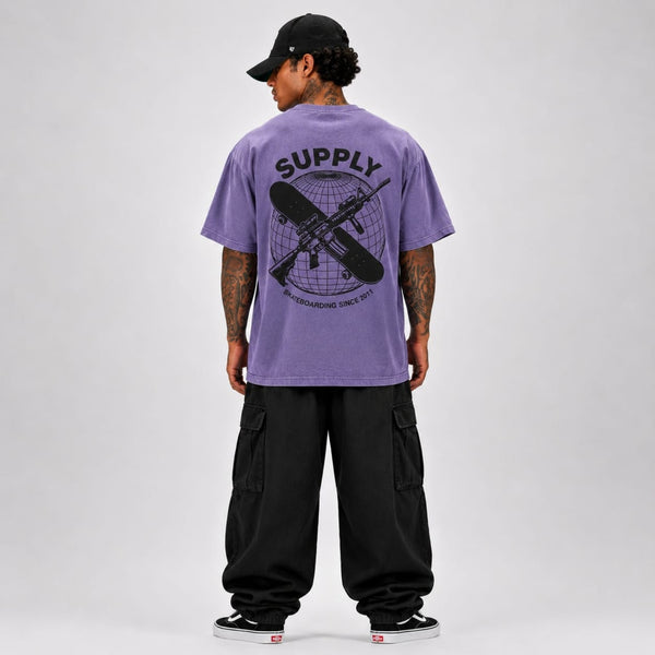SUPPLY Worldwide Tee - Vintage Purple