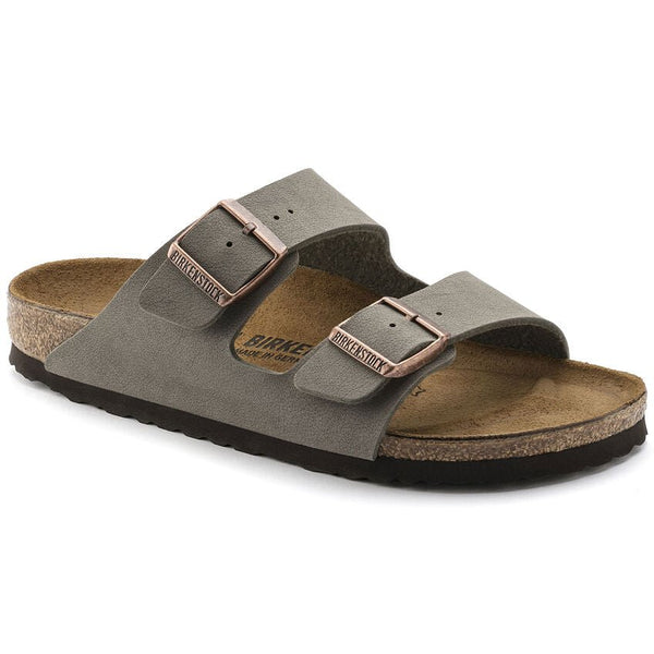 Birkenstock Arizona Birko Flor Nubuck Stone - כפכפי גברים - Flip Flop