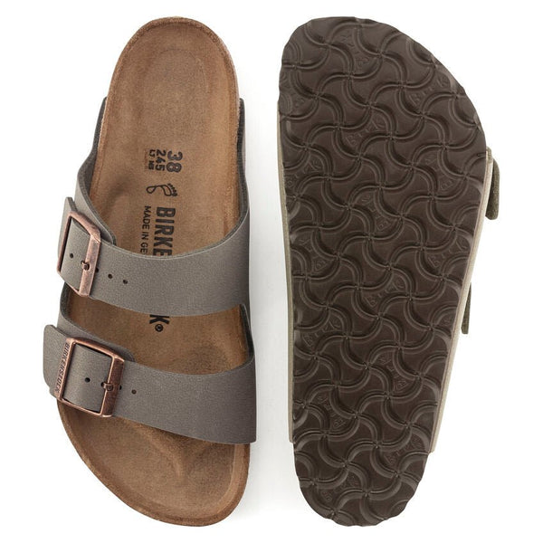 Birkenstock Arizona Birko Flor Nubuck Stone - כפכפי גברים - Flip Flop