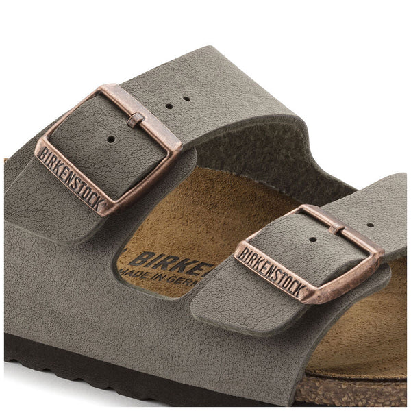 Birkenstock Arizona Birko Flor Nubuck Stone - כפכפי גברים - Flip Flop