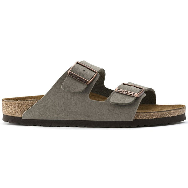 Birkenstock Arizona Birko Flor Nubuck Stone - כפכפי גברים - Flip Flop