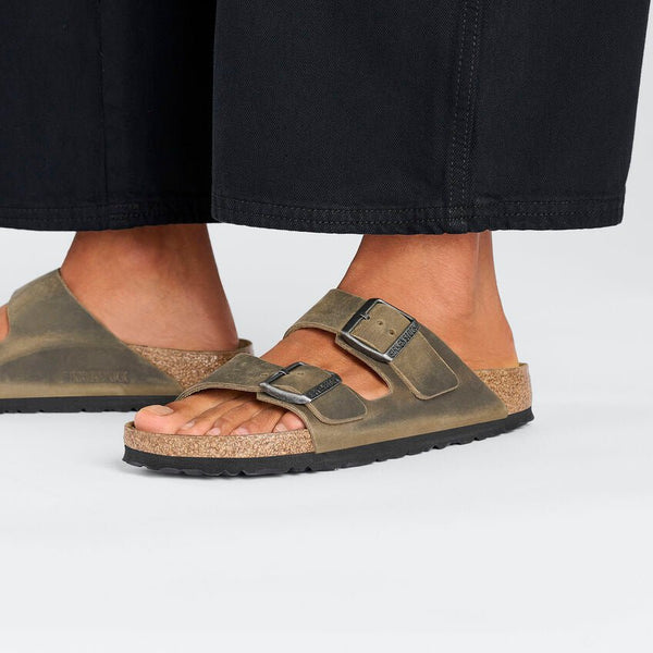 Birkenstock Arizona BS Faded Khaki בירקנשטוק כפכפי גברים - Flip Flop