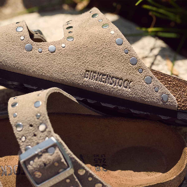 Birkenstock Arizona Rivet Border Taupe כפכפי בירקנשטוק אריזונה טיופ - Flip Flop