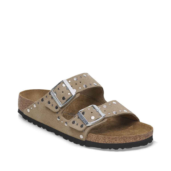 Birkenstock Arizona Rivet Border Taupe כפכפי בירקנשטוק אריזונה טיופ - Flip Flop
