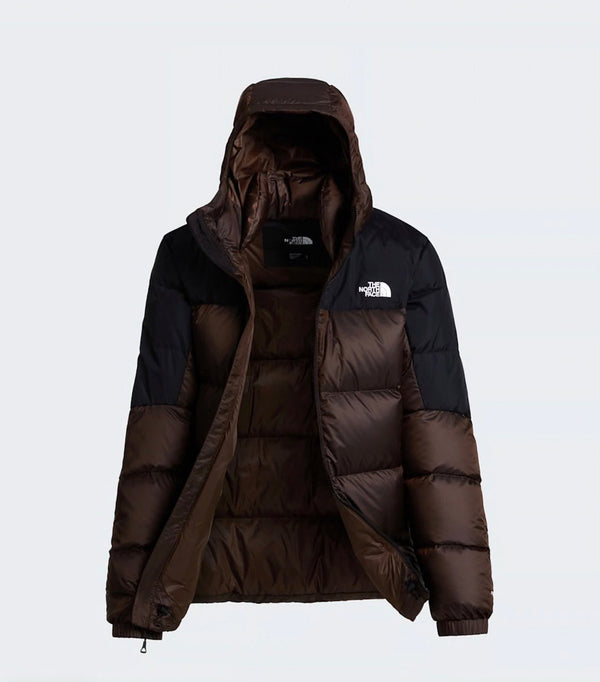 Diablo Down 2.0 Hooded Jacket -Dark Chestnut Black Heather-TNF Black - Coat