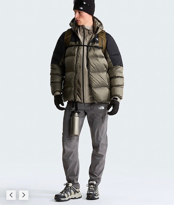 Diablo Down 2.0 Hooded Jacket -Stone Slab Black Heather-TNF Black - Coat