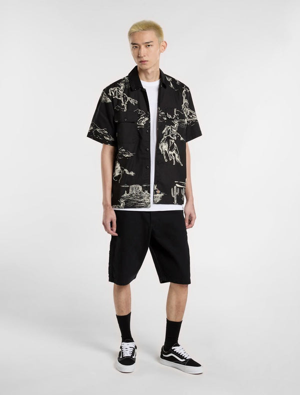 Dickies Duck Canvas Shorts - Stone Washed Black - Pants