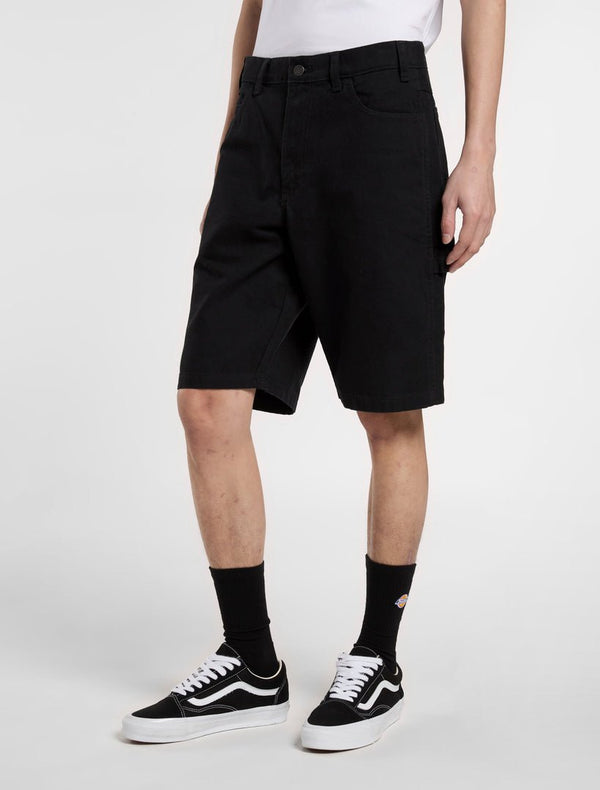 Dickies Duck Canvas Shorts - Stone Washed Black - Pants