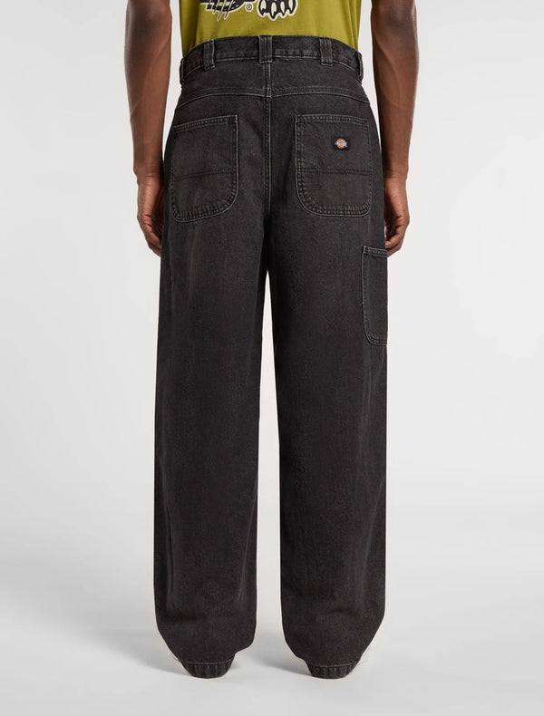 Dickies - Madison Baggy Denim Jeans Black Wash Faded - Pants
