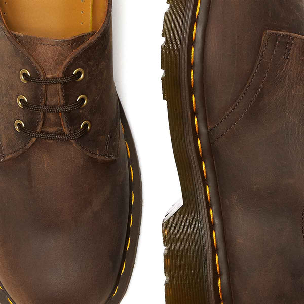 Dr Martens - 1461 Crazy Horse Leather Oxford Shoes in Brown - Sneakers