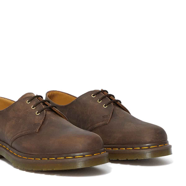 Dr Martens - 1461 Crazy Horse Leather Oxford Shoes in Brown - Sneakers
