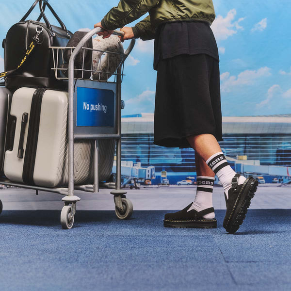 Dr. Martens ZebZag Mule Black כפכפי ד"ר מרטינס יוניסקס - Sneakers