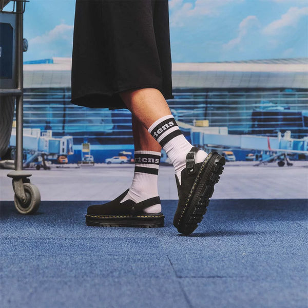 Dr. Martens ZebZag Mule Black כפכפי ד"ר מרטינס יוניסקס - Sneakers