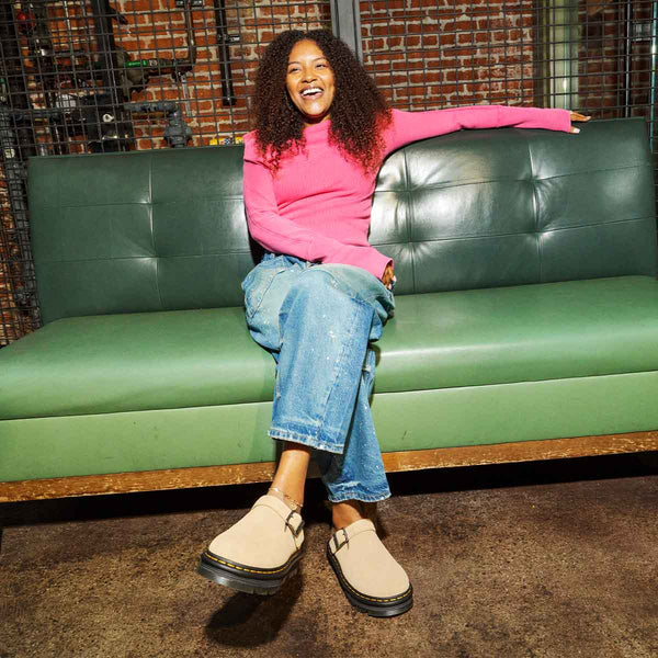 Dr. Martens ZebZag Mule Tan כפכפי ד"ר מרטינס יוניסקס - Sneakers