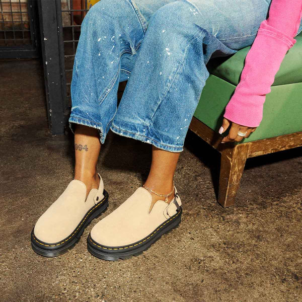 Dr. Martens ZebZag Mule Tan כפכפי ד"ר מרטינס יוניסקס - Sneakers