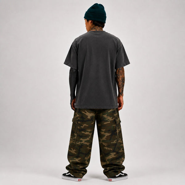 LIGHTWAVE Destroyed Bomb Tee - Pepper - T-Shirt