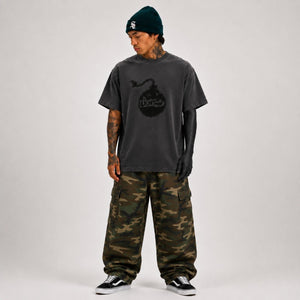 LIGHTWAVE Destroyed Bomb Tee - Pepper - T-Shirt