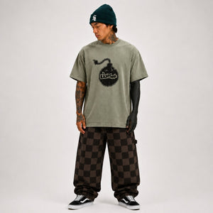 LIGHTWAVE Destroyed Bomb Tee - Sage - T-Shirt