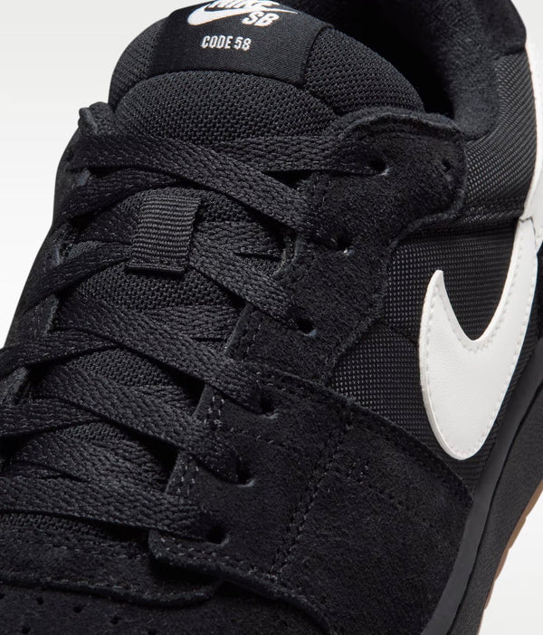 Nike SB Code 58 Pale - Black/Black/Gum Light Brown/Summit White-Pre Order(מגיע 30.8) - Sneakers
