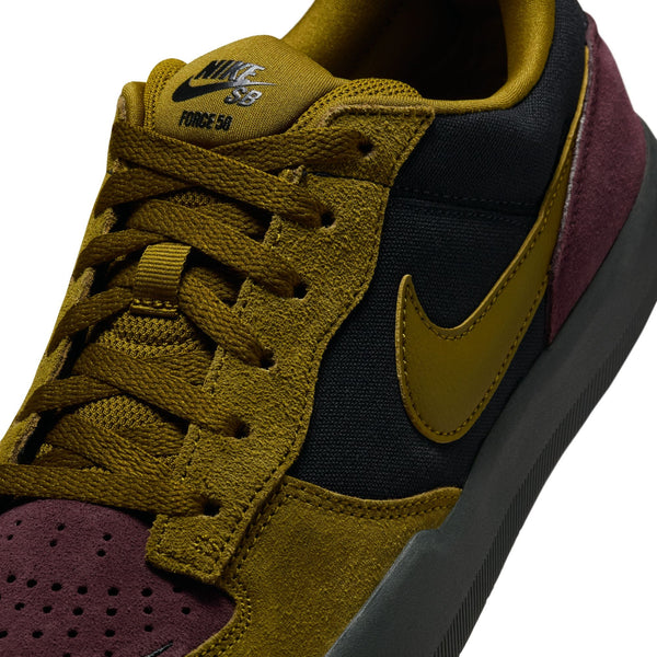 Nike SB Force 58 Black / Olive Flak Burgundy Crush Off Noir PREORDER - Sneakers