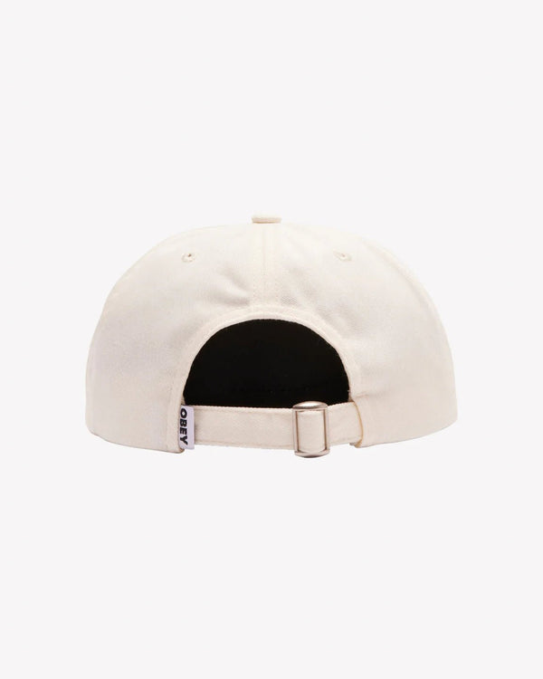 Obey Bold Label Ii Organic Strpback Unbleached Hat - Hat