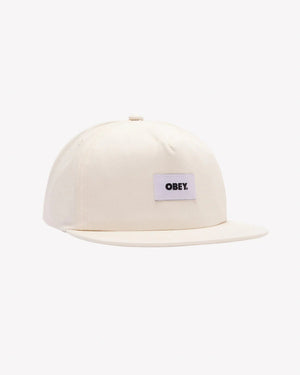 Obey Bold Label Ii Organic Strpback Unbleached Hat - Hat