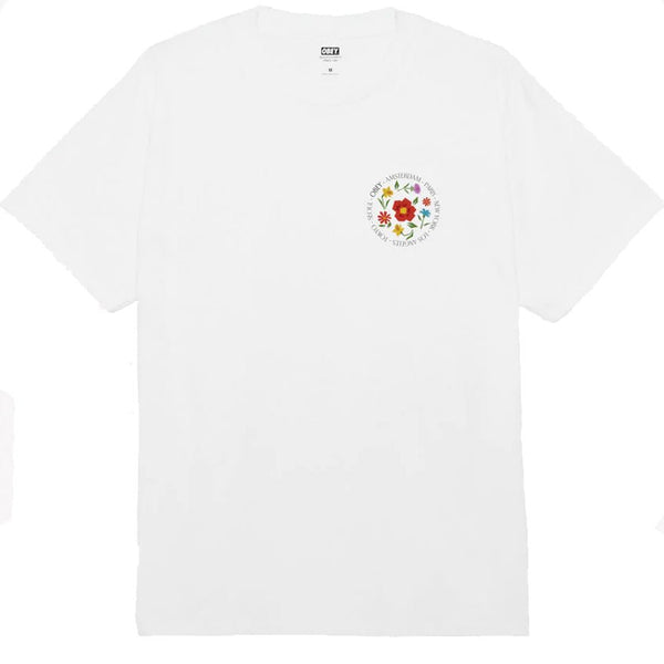 Obey City Flowers Classic White T - Shirt - T - Shirt