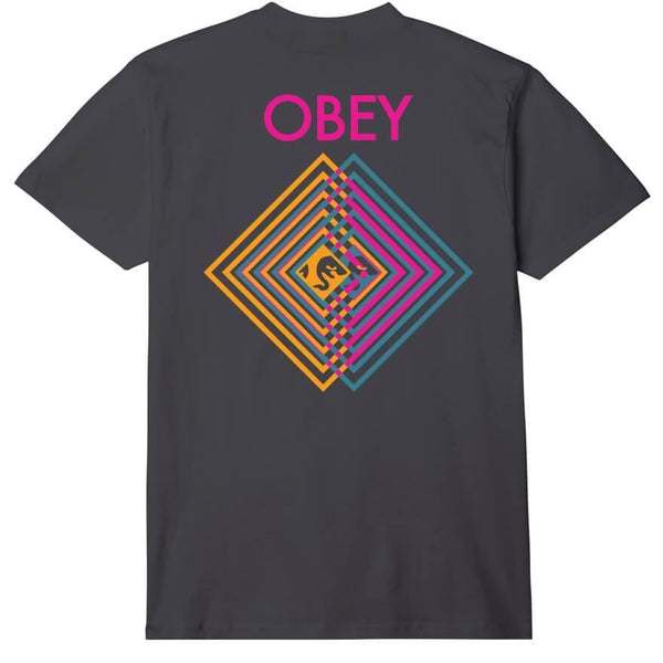 Obey Double Vision Classic Black T - Shirt - T - Shirt