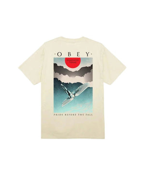 Obey Icarus Deco Classic Cream T - Shirt - T - Shirt