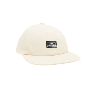 Obey Icon Eyes 6 Panel Strapback II Unbleached Hat - Hat