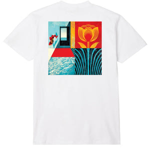 Obey Mod Desert Today Classic White T - Shirt - T - Shirt