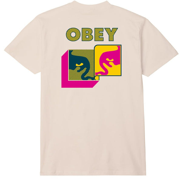 Obey Post Modern Classic Cream T - Shirt - T - Shirt