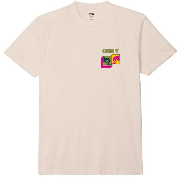 Obey Post Modern Classic Cream T - Shirt - T - Shirt